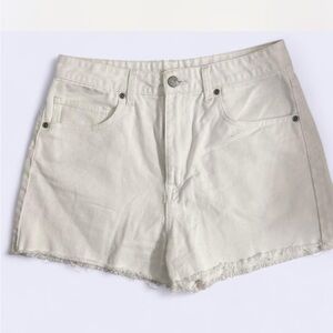 Harper Cream Jean Shorts